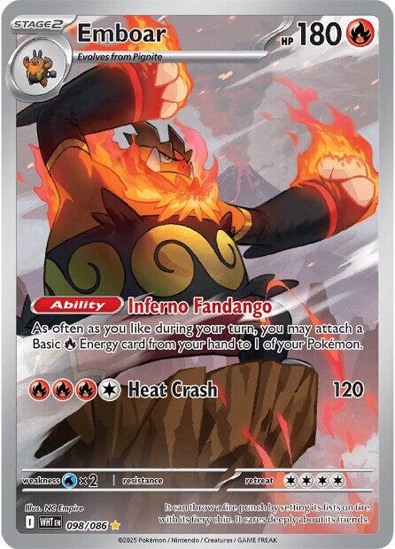 Emboar (098/086) [Scarlet & Violet: White Flare] | Clutch Gaming