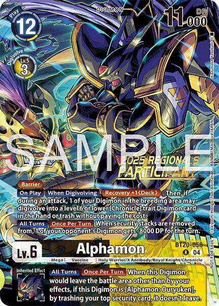 Alphamon [BT20-056] (Regionals 25-26 Season 2 Participant) [Release Special Booster Ver.2.0] | Clutch Gaming