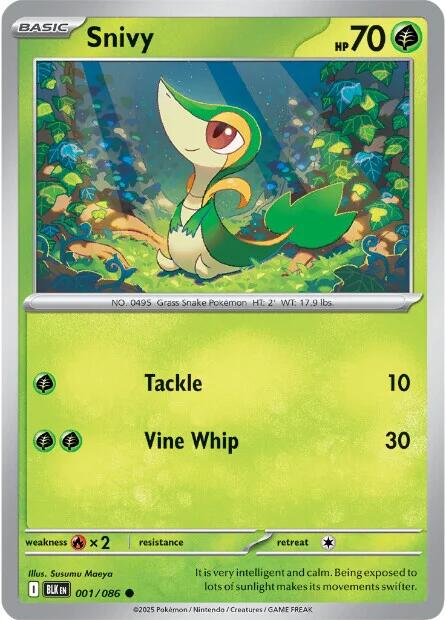 Snivy (001/086) [Scarlet & Violet: Black Bolt] | Clutch Gaming