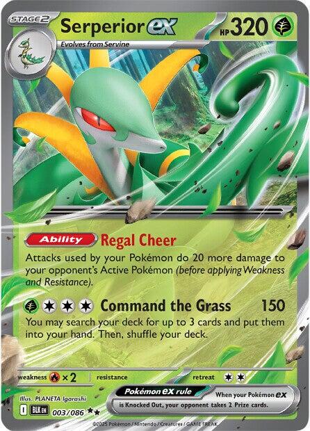 Serperior ex (003/086) [Scarlet & Violet: Black Bolt] | Clutch Gaming