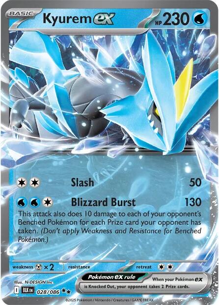 Kyurem ex (028/086) [Scarlet & Violet: Black Bolt] | Clutch Gaming