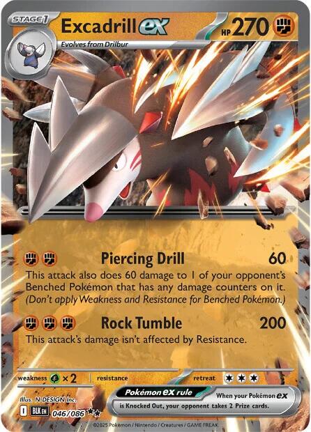 Excadrill ex (046/086) [Scarlet & Violet: Black Bolt] | Clutch Gaming