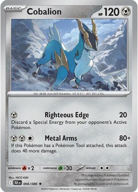 Cobalion (066/086) [Scarlet & Violet: Black Bolt] | Clutch Gaming