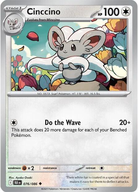 Cinccino (076/086) [Scarlet & Violet: Black Bolt] | Clutch Gaming