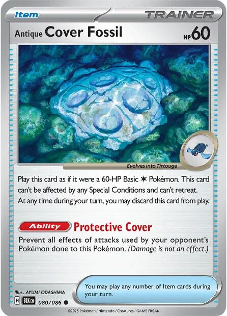 Antique Cover Fossil (080/086) [Scarlet & Violet: Black Bolt] | Clutch Gaming