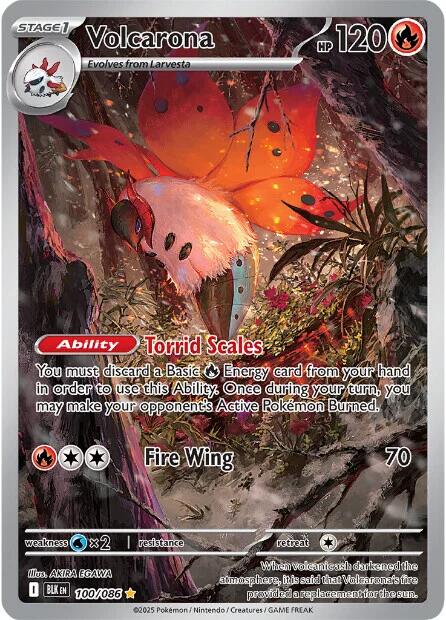 Volcarona (100/086) [Scarlet & Violet: Black Bolt] | Clutch Gaming