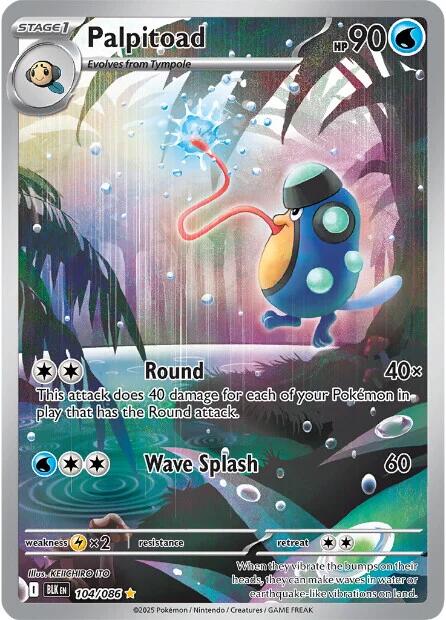 Palpitoad (104/086) [Scarlet & Violet: Black Bolt] | Clutch Gaming