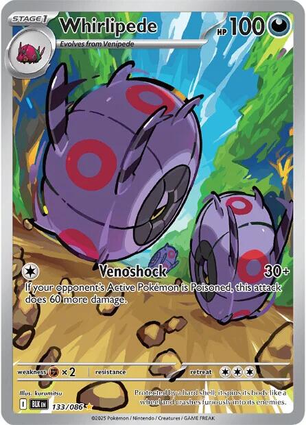 Whirlipede (133/086) [Scarlet & Violet: Black Bolt] | Clutch Gaming