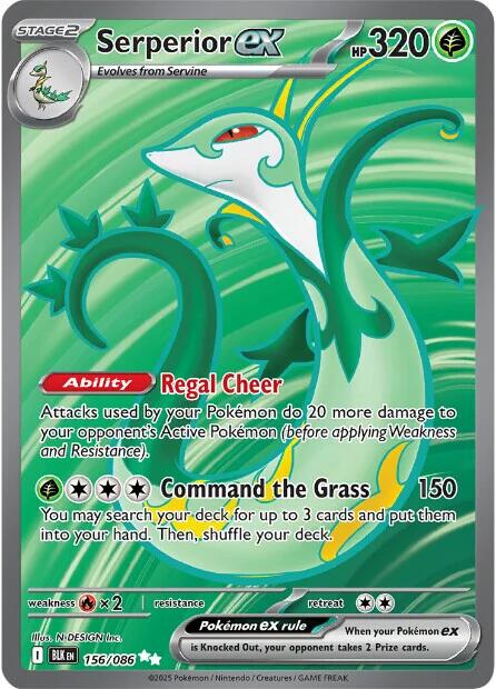 Serperior ex (156/086) [Scarlet & Violet: Black Bolt] | Clutch Gaming