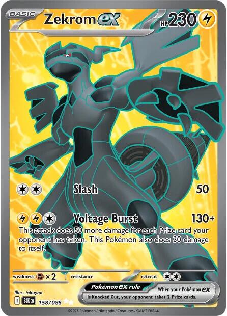 Zekrom ex (158/086) [Scarlet & Violet: Black Bolt] | Clutch Gaming