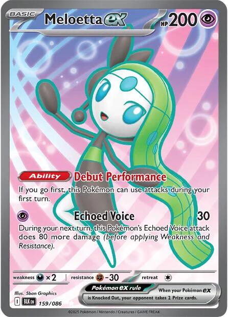 Meloetta ex (159/086) [Scarlet & Violet: Black Bolt] | Clutch Gaming