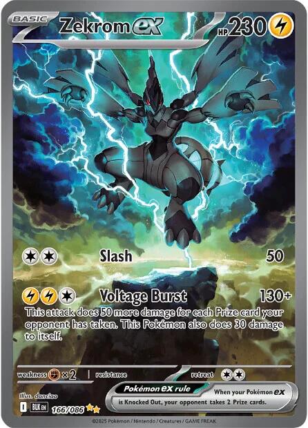 Zekrom ex (166/086) [Scarlet & Violet: Black Bolt] | Clutch Gaming