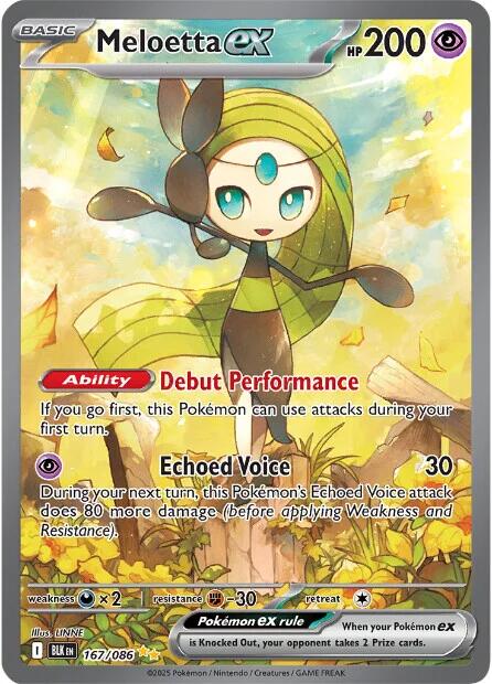 Meloetta ex (167/086) [Scarlet & Violet: Black Bolt] | Clutch Gaming