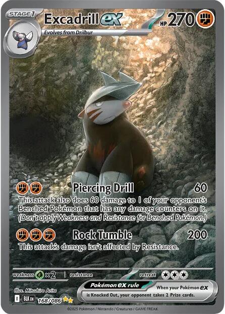 Excadrill ex (168/086) [Scarlet & Violet: Black Bolt] | Clutch Gaming