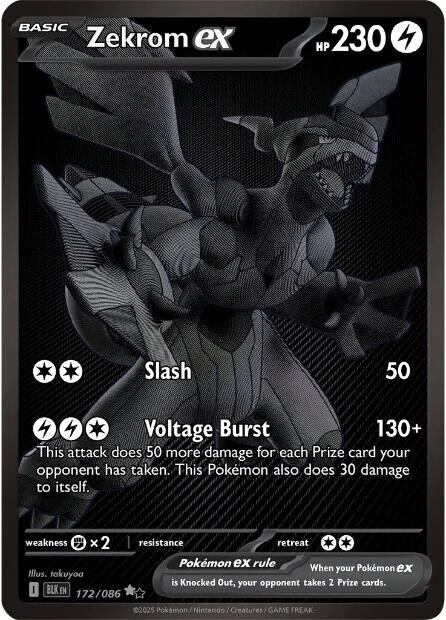 Zekrom ex (172/086) [Scarlet & Violet: Black Bolt] | Clutch Gaming