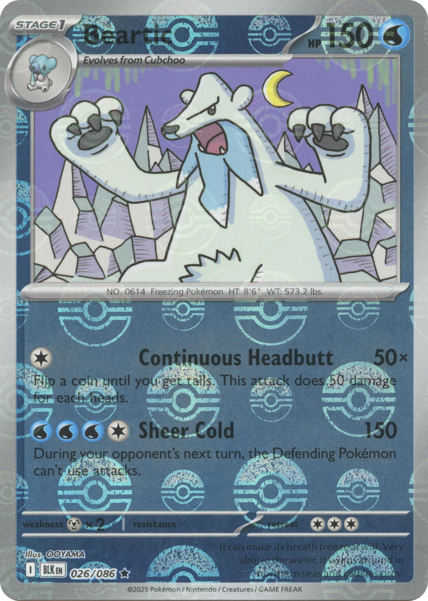 Beartic (026/086) (Poke Ball Pattern) [Scarlet & Violet: Black Bolt] | Clutch Gaming