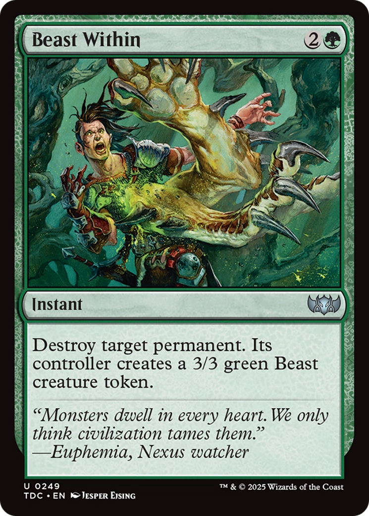 Beast Within [Tarkir: Dragonstorm Commander] | Clutch Gaming