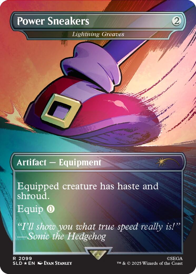 Power Sneakers - Lightning Greaves (Rainbow Foil) [Secret Lair Drop Series] | Clutch Gaming