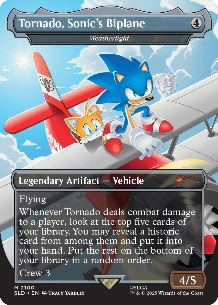Tornado, Sonic's Biplane - Weatherlight [Secret Lair Drop Series] | Clutch Gaming