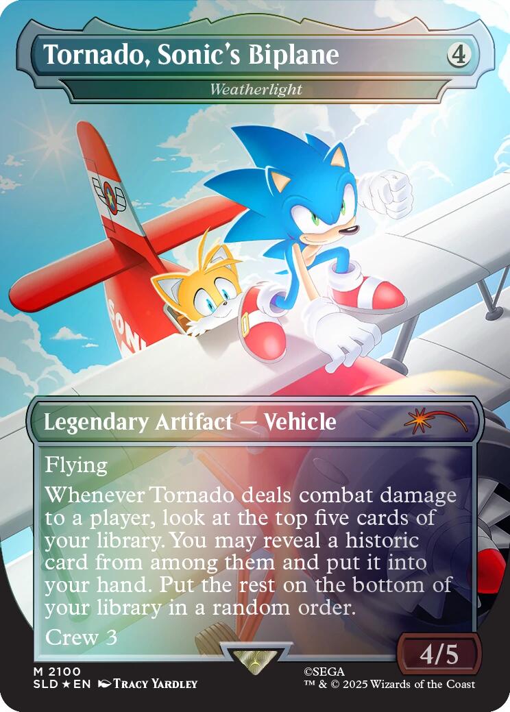 Tornado, Sonic's Biplane - Weatherlight (Rainbow Foil) [Secret Lair Drop Series] | Clutch Gaming