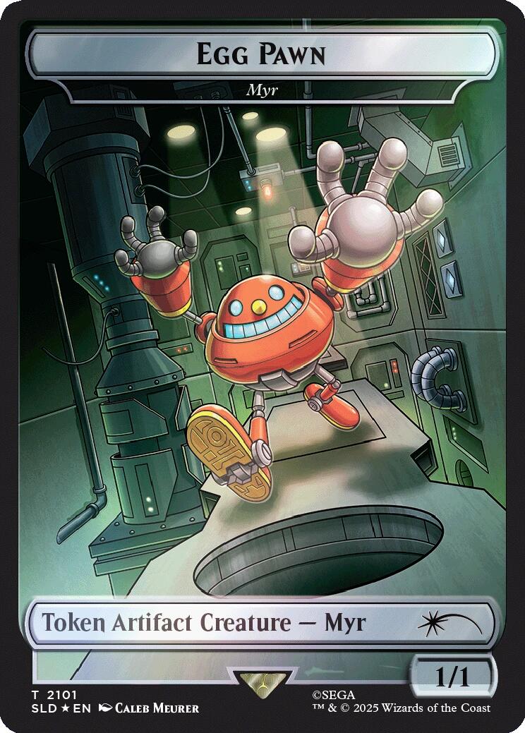 Egg Pawn - Myr Token (Rainbow Foil) [Secret Lair Drop Series] | Clutch Gaming