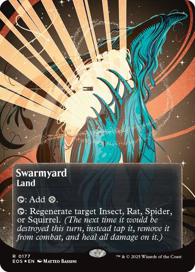 Swarmyard (0087) (Borderless) (Galaxy Foil) [Edge of Eternities: Stellar Sights] | Clutch Gaming