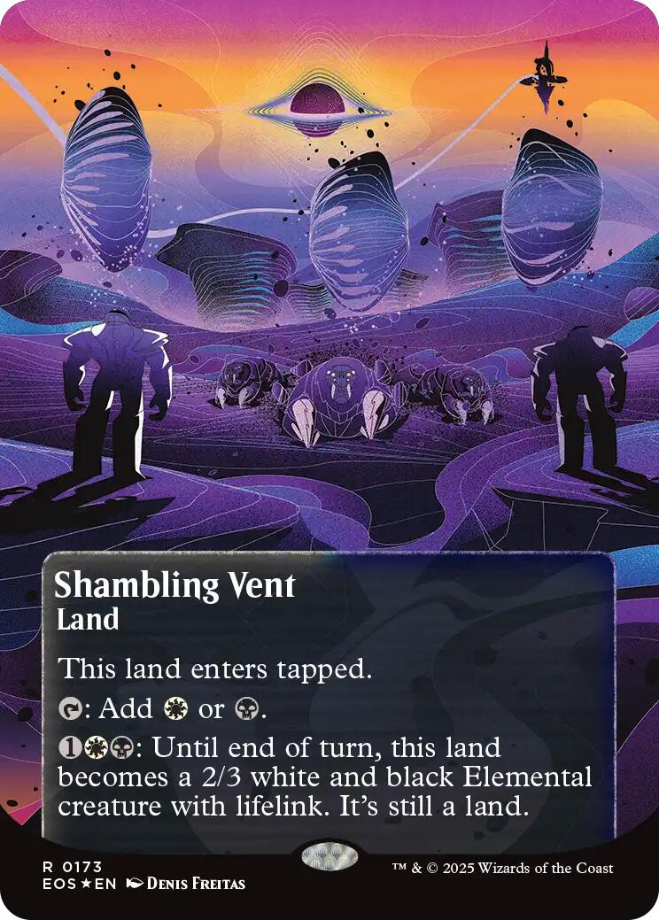Shambling Vent (0173) (Borderless) (Galaxy Foil) [Edge of Eternities: Stellar Sights] | Clutch Gaming