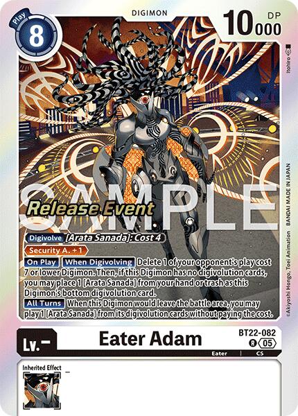 Eater Adam [BT22-082] [Cyber Eden Release Event Cards] | Clutch Gaming