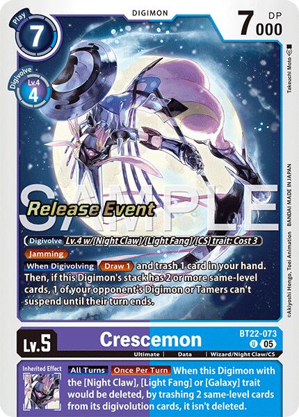 Crescemon [BT22-073] [Cyber Eden Release Event Cards] | Clutch Gaming