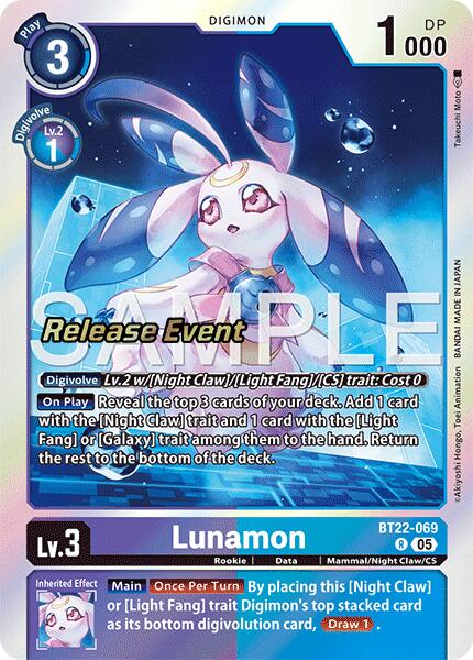 Lunamon [BT22-069] [Cyber Eden Release Event Cards] | Clutch Gaming