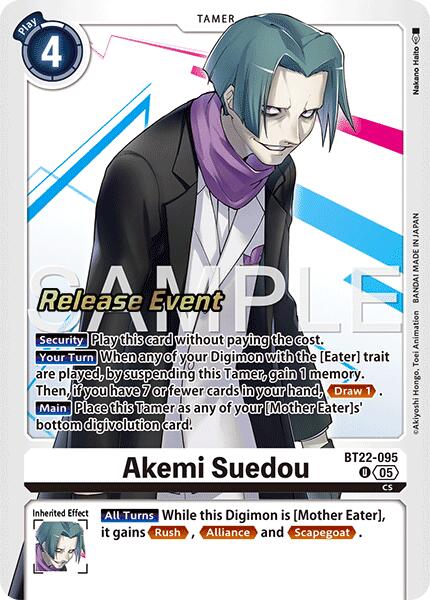 Akemi Suedou [BT22-095] [Cyber Eden Release Event Cards] | Clutch Gaming