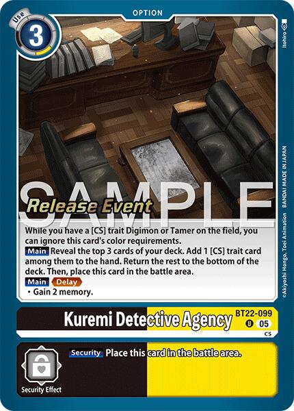 Kuremi Detective Agency [BT22-099] [Cyber Eden Release Event Cards] | Clutch Gaming