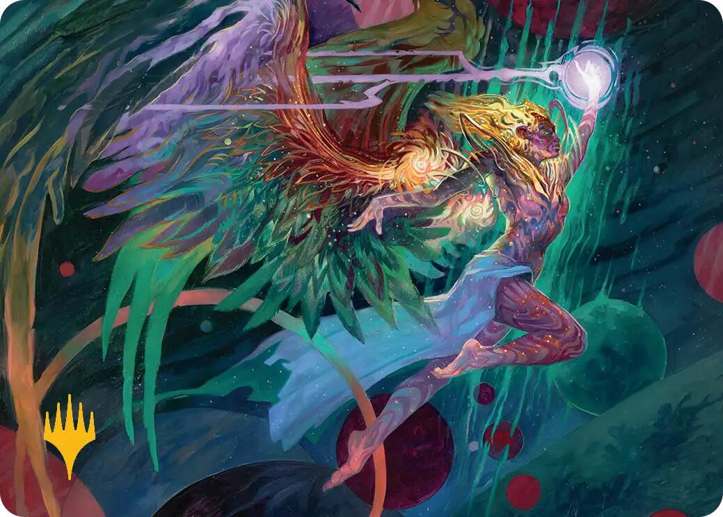 Exalted Sunborn Art Card (Gold-Stamped Signature) [Edge of Eternities Art Series] | Clutch Gaming