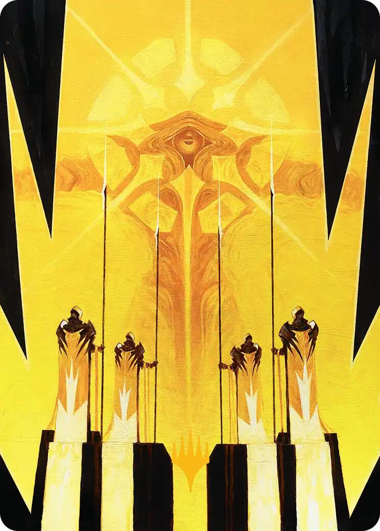 Hardlight Containment Art Card (Gold-Stamped Planeswalker Symbol) [Edge of Eternities Art Series] | Clutch Gaming