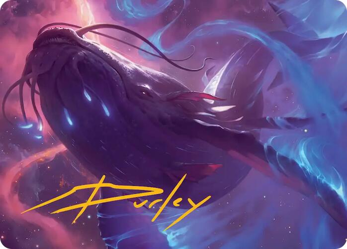 Starbreach Whale Art Card (Gold-Stamped Signature) [Edge of Eternities Art Series] | Clutch Gaming