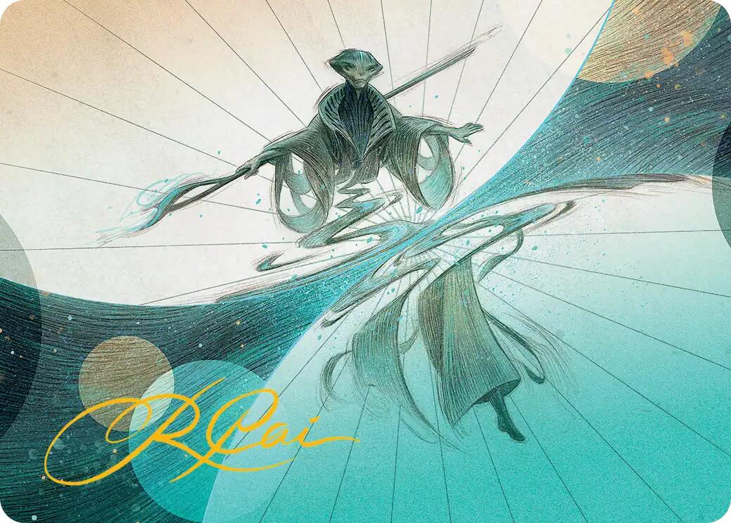 Weftwalking Art Card (Gold-Stamped Signature) [Edge of Eternities Art Series] | Clutch Gaming