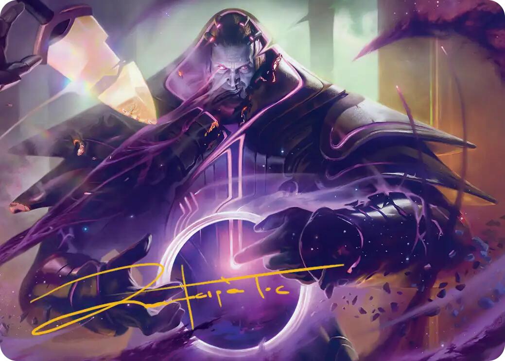 Embrace Oblivion Art Card (Gold-Stamped Signature) [Edge of Eternities Art Series] | Clutch Gaming