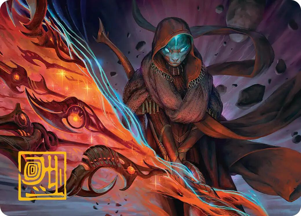 Weftstalker Ardent Art Card (Gold-Stamped Signature) [Edge of Eternities Art Series] | Clutch Gaming