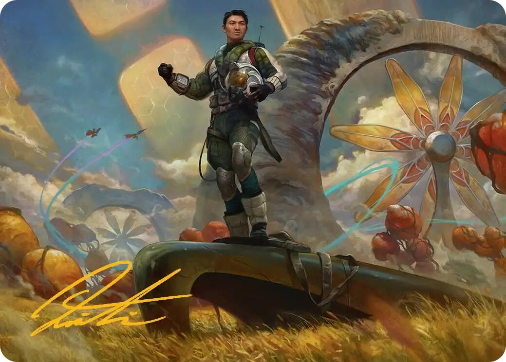 Galactic Wayfarer Art Card (Gold-Stamped Signature) [Edge of Eternities Art Series] | Clutch Gaming