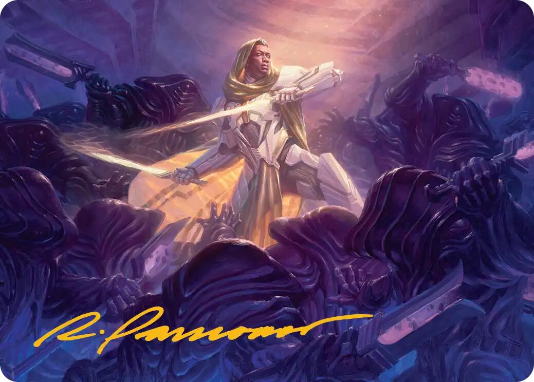Syr Vondam, Sunstar Exemplar Art Card (Gold-Stamped Signature) [Edge of Eternities Art Series] | Clutch Gaming