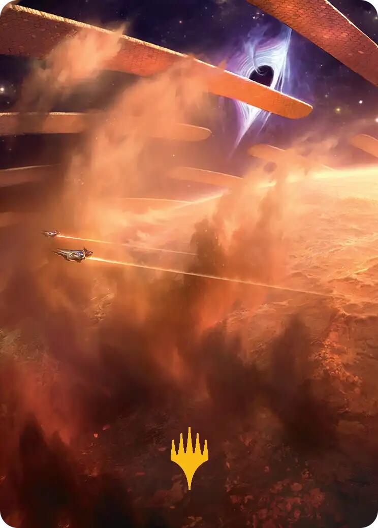 Adagia, Windswept Bastion Art Card (Gold-Stamped Planeswalker Symbol) [Edge of Eternities Art Series] | Clutch Gaming