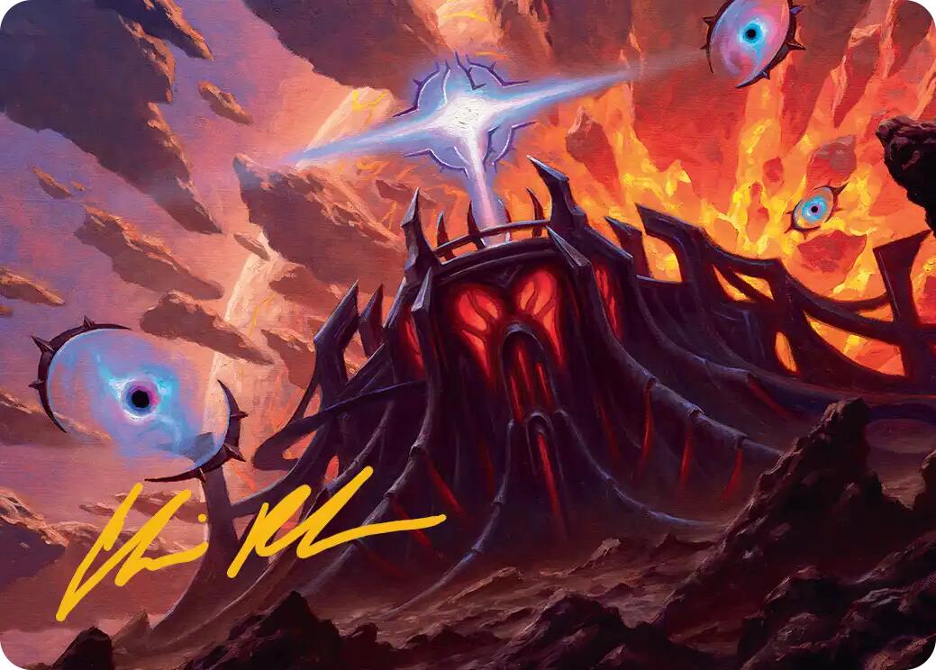 Secluded Starforge Art Card (Gold-Stamped Signature) [Edge of Eternities Art Series] | Clutch Gaming