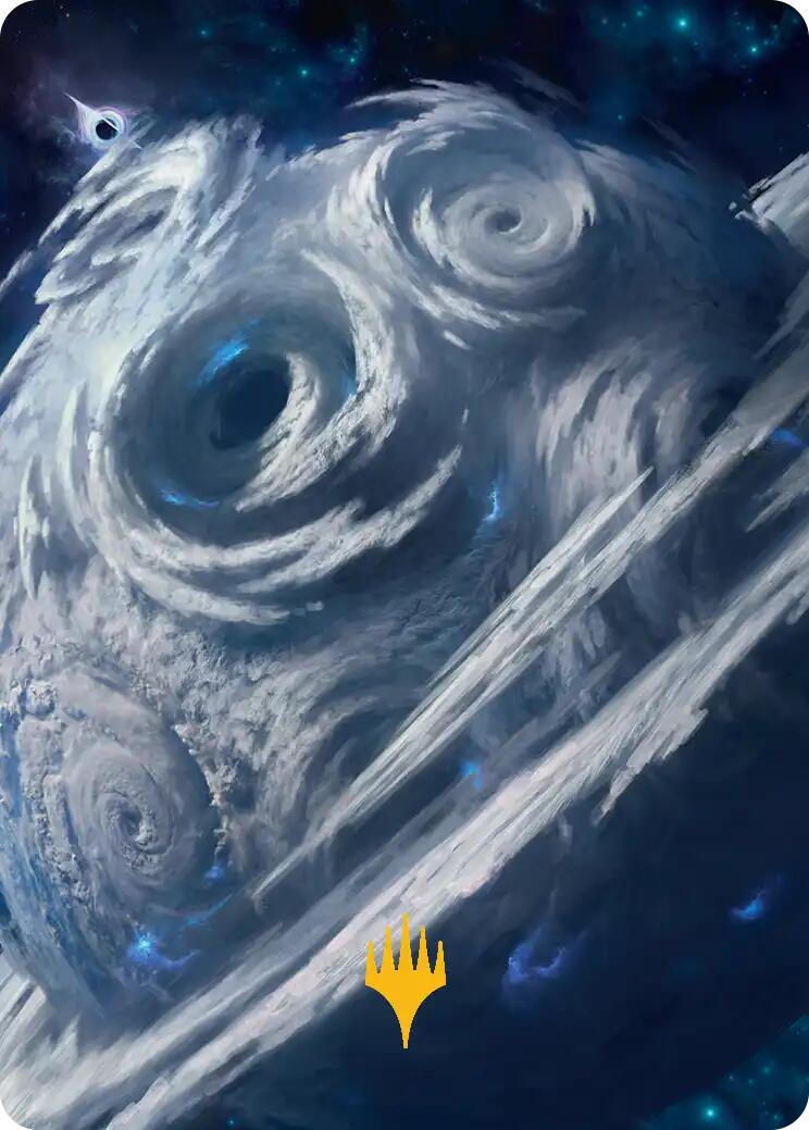 Uthros, Titanic Godcore Art Card (Gold-Stamped Planeswalker Symbol) [Edge of Eternities Art Series] | Clutch Gaming
