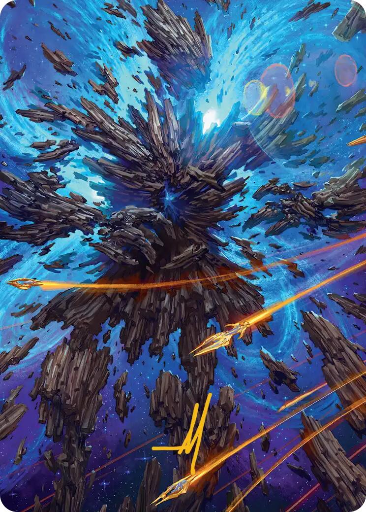 Celestial Colonnade Art Card (Gold-Stamped Signature) [Edge of Eternities Art Series] | Clutch Gaming