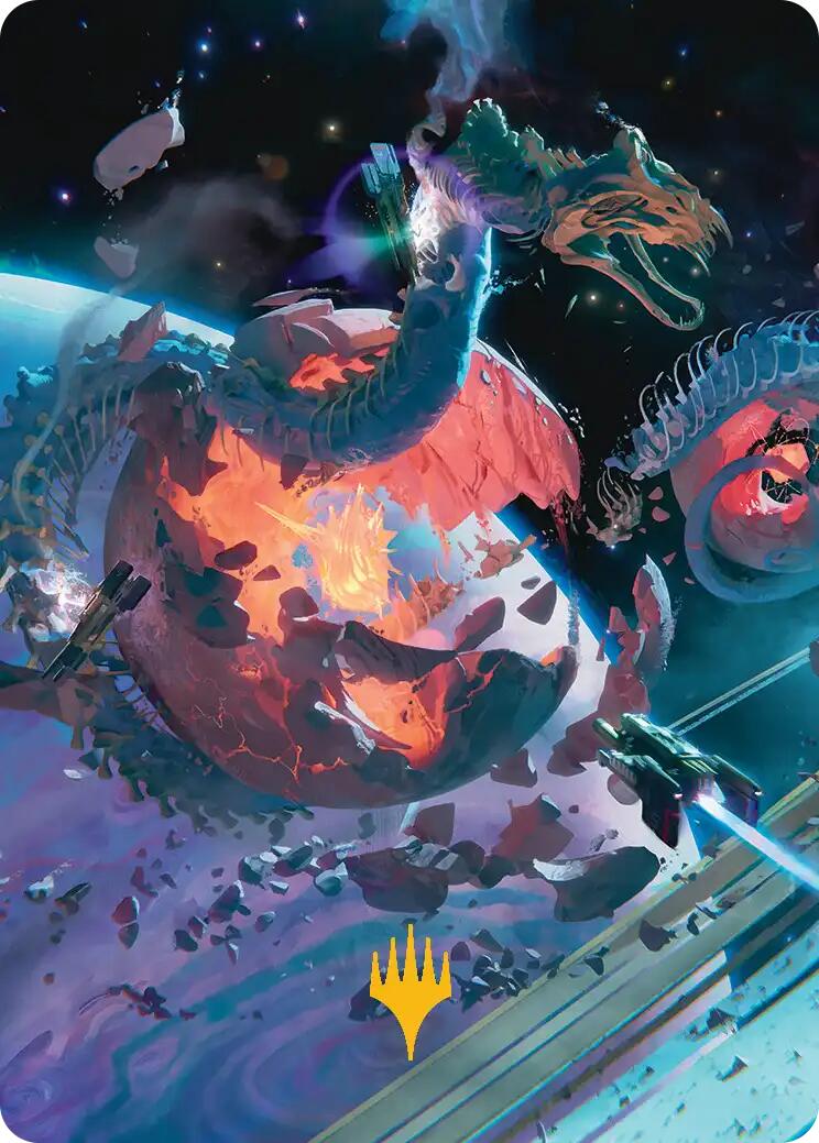 Scavenger Grounds Art Card (47/54) (Gold-Stamped Planeswalker Symbol) [Edge of Eternities Art Series] | Clutch Gaming