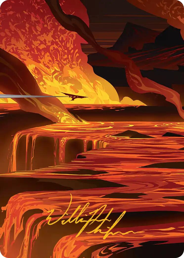 Blast Zone Art Card (Gold-Stamped Signature) [Edge of Eternities Art Series] | Clutch Gaming