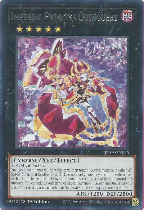 Imperial Princess Quinquery [JUSH-EN045] Rare | Clutch Gaming
