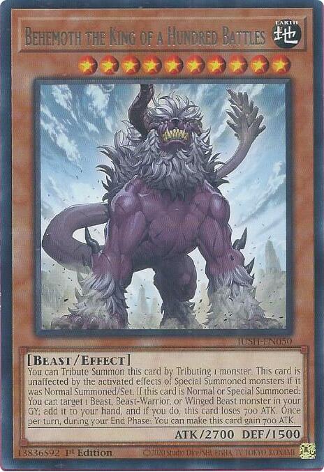 Behemoth the King of a Hundred Battles [JUSH-EN050] Rare | Clutch Gaming