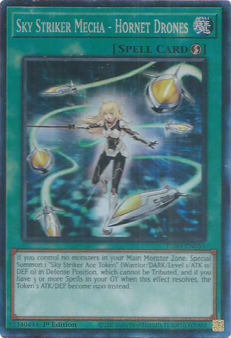 Sky Striker Mecha - Hornet Drones (CR) [JUSH-EN053] Collector's Rare | Clutch Gaming