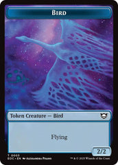 Bird // Golem (0012) Double-Sided Token [Edge of Eternities Commander Tokens] | Clutch Gaming